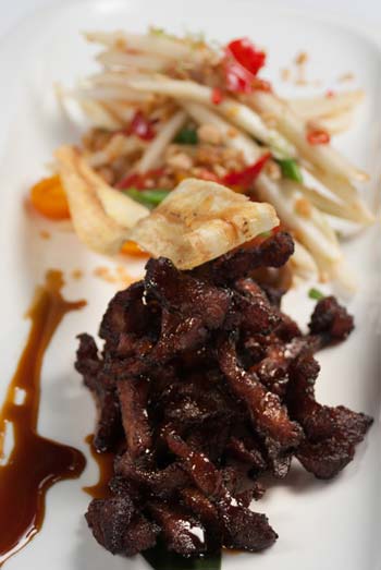 Photo of Green Papaya Salad with Crispy Pork