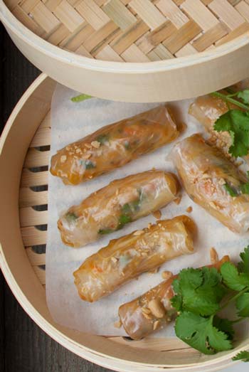 Thai Steamed Spring Rolls